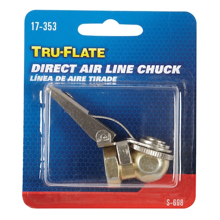 Tru-Flate Tru-Flate Steel Safety Grip Air Chuck 1/4 FPT 1 pc 17353